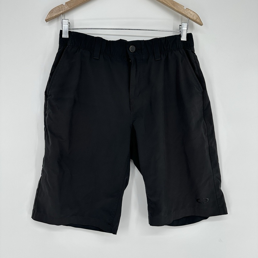 Oakley Men's Shorts Golf Performance Wicking Lightweight Casual Size 30x10 Black
